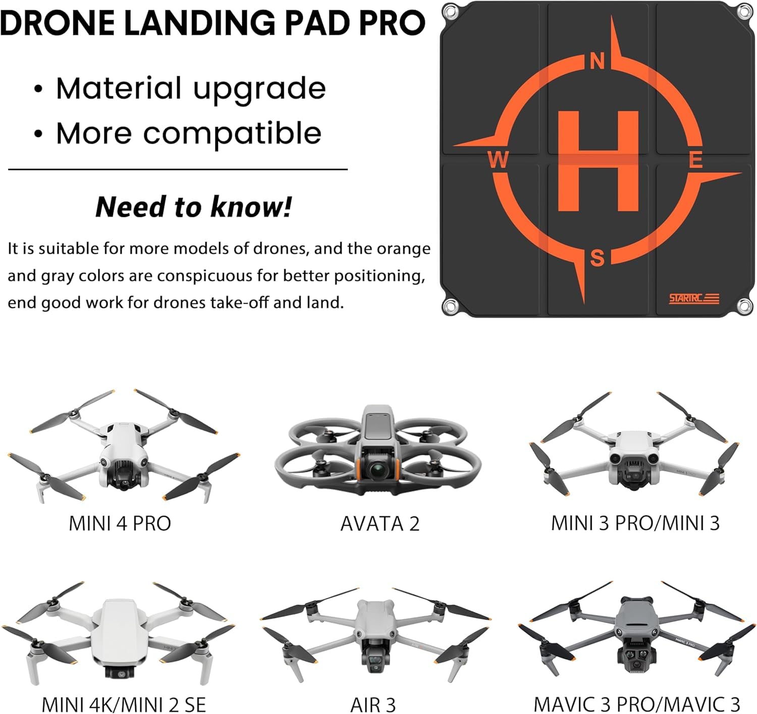 STARTRC Drone Landing Pad, Uni - огляд і ціна Dji Drone Air 3