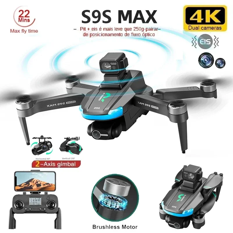 NEW S9S MAX MINI Drone 4K 2-Ax - огляд і ціна Drone Camera 4K