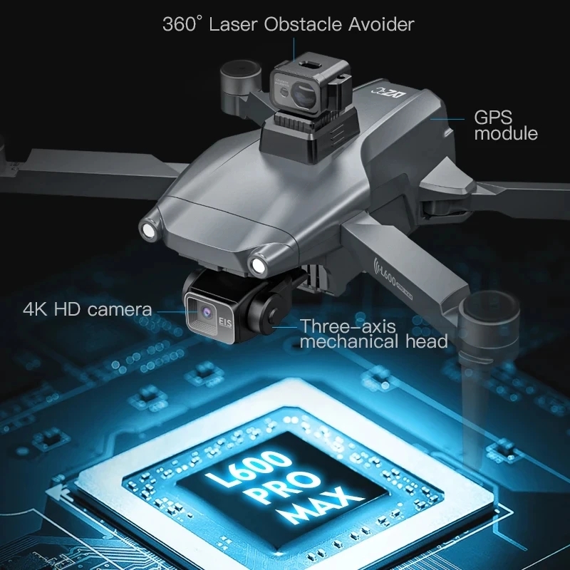 L600 PRO MAX GPS Drone Profess - огляд і ціна Drone Camera Professional